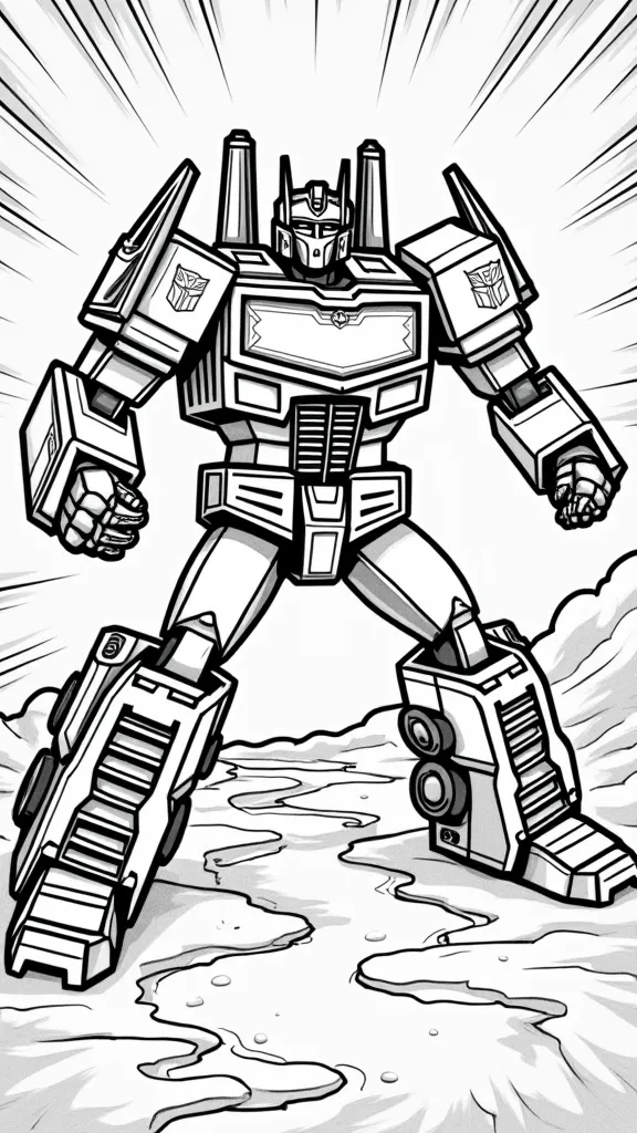 transformer coloring pages free